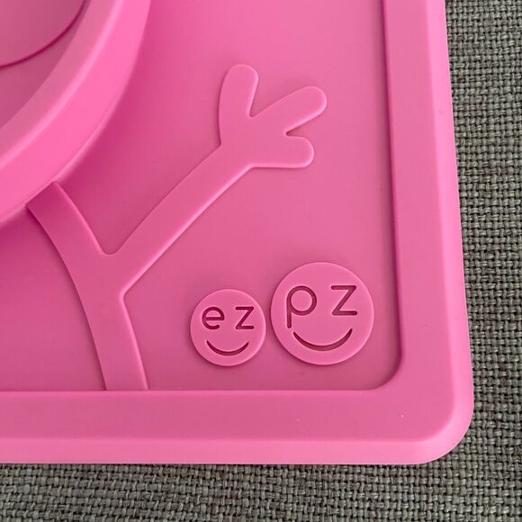 ezpz Peppa Pig Toddler Pink Reusable Bowl Placemat Tray Silicone Suction - Picture 4 of 8